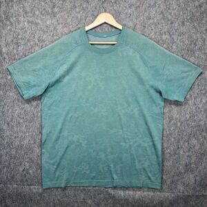 Lululemon Metal Vent Tech T-Shirt Men's XL Camo Blue Short Sleeve Gym Train